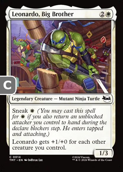 Leonardo, Big Brother TMT Legendary Creature Mutant Ninja Turtle NM