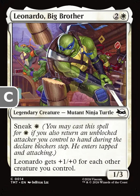 Leonardo, Big Brother TMT Legendary Creature Mutant Ninja Turtle NM