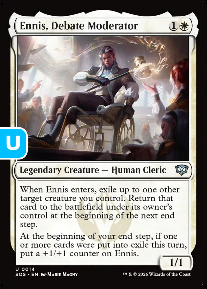 Ennis, Debate Moderator SOS Legendary Creature Human Cleric NM