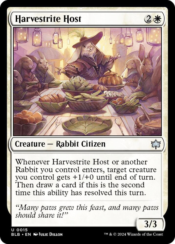 Harvestrite Host BLB Creature Rabbit Citizen NM