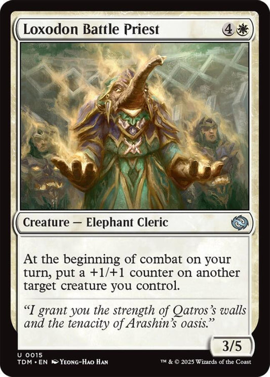 Loxodon Battle Priest TDM Creature Elephant Cleric NM