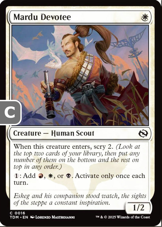 Mardu Devotee TDM Creature Human Scout NM