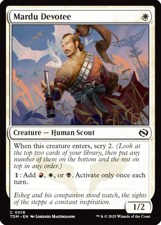 Mardu Devotee TDM Creature Human Scout NM