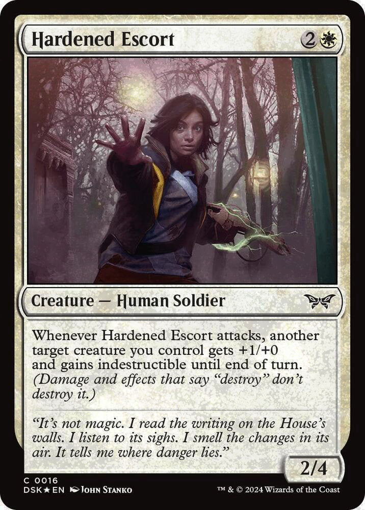 Hardened Escort DSK Creature Human Soldier *Foil* NM