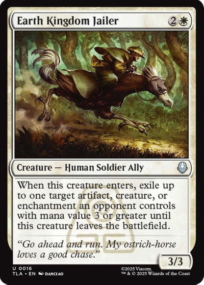 Earth Kingdom Jailer TLA Creature Human Soldier Ally NM