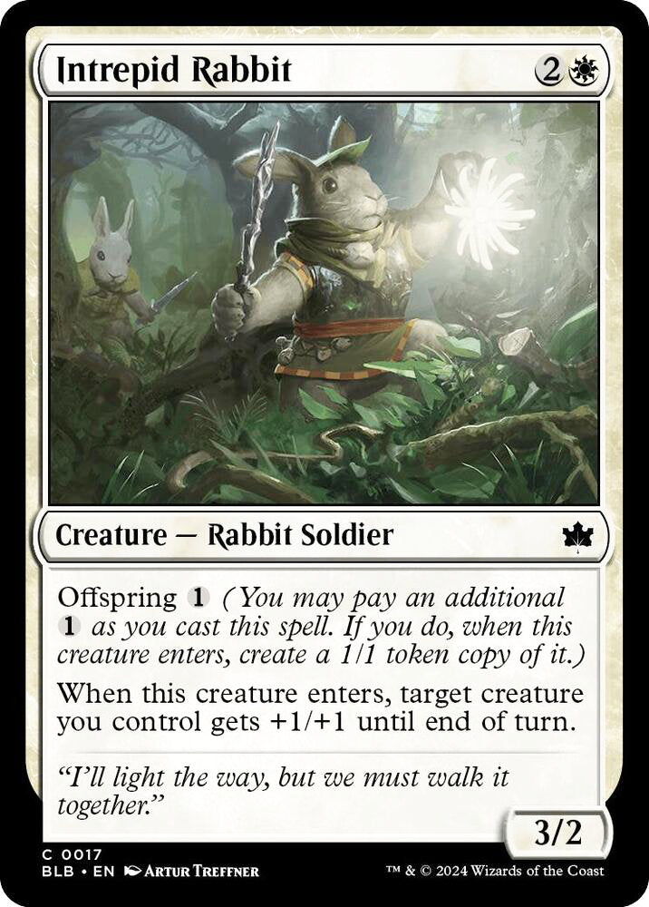 Intrepid Rabbit BLB Creature Rabbit Soldier NM
