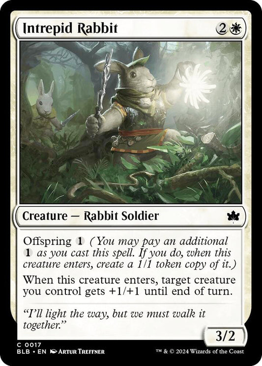 Intrepid Rabbit BLB Creature Rabbit Soldier NM