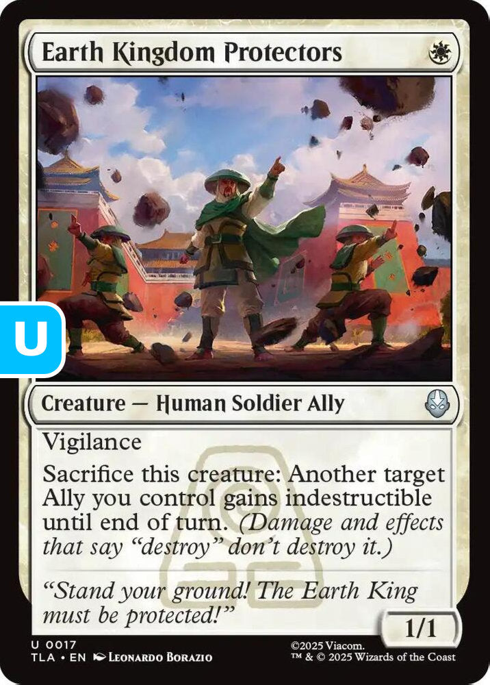 Earth Kingdom Protectors TLA Creature Human Soldier Ally NM