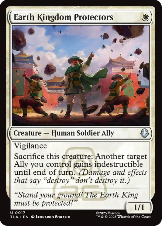 Earth Kingdom Protectors TLA Creature Human Soldier Ally NM