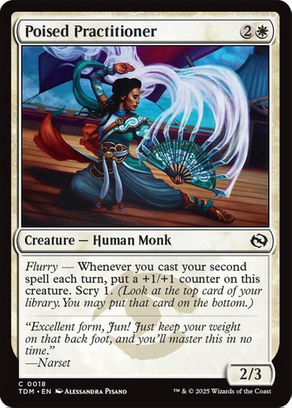 Poised Practitioner TDM Creature Human Monk NM