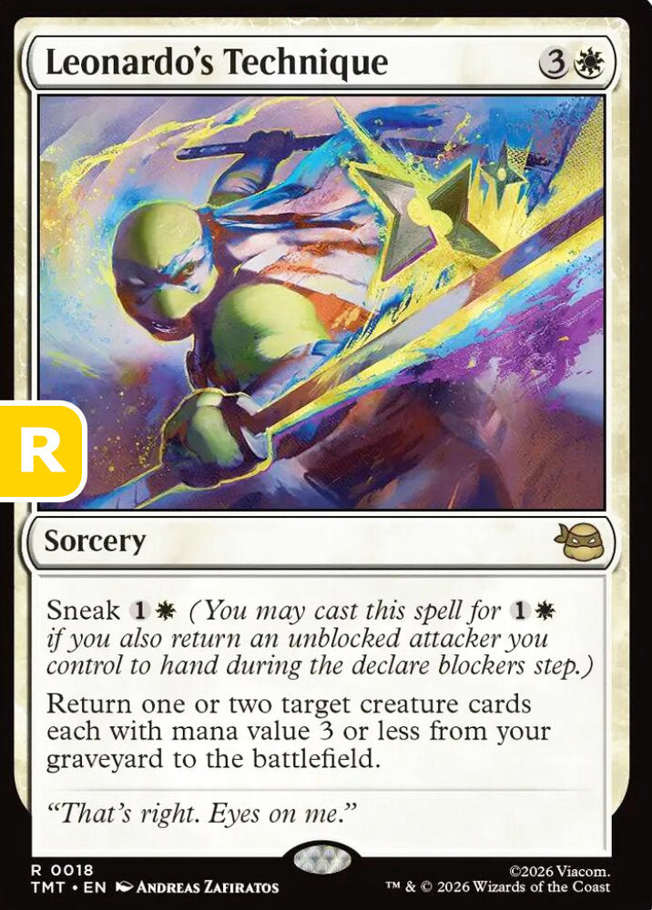 Leonardo's Technique TMT Sorcery  NM