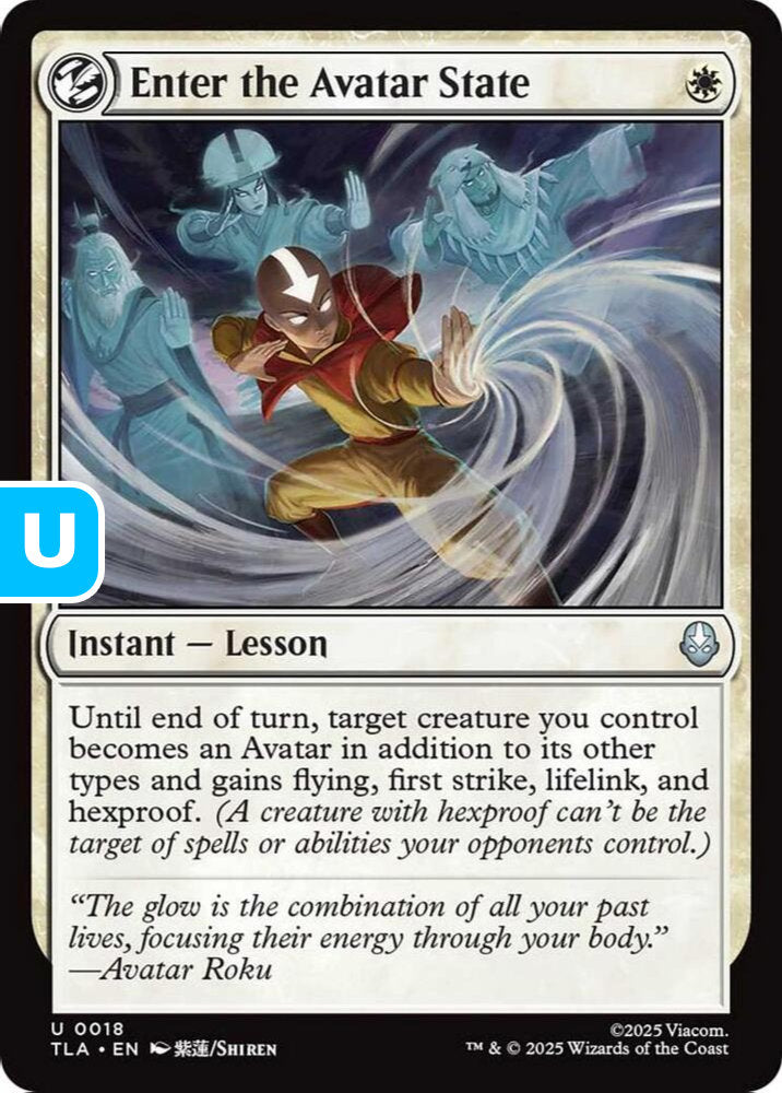 Enter the Avatar State TLA Instant Lesson NM