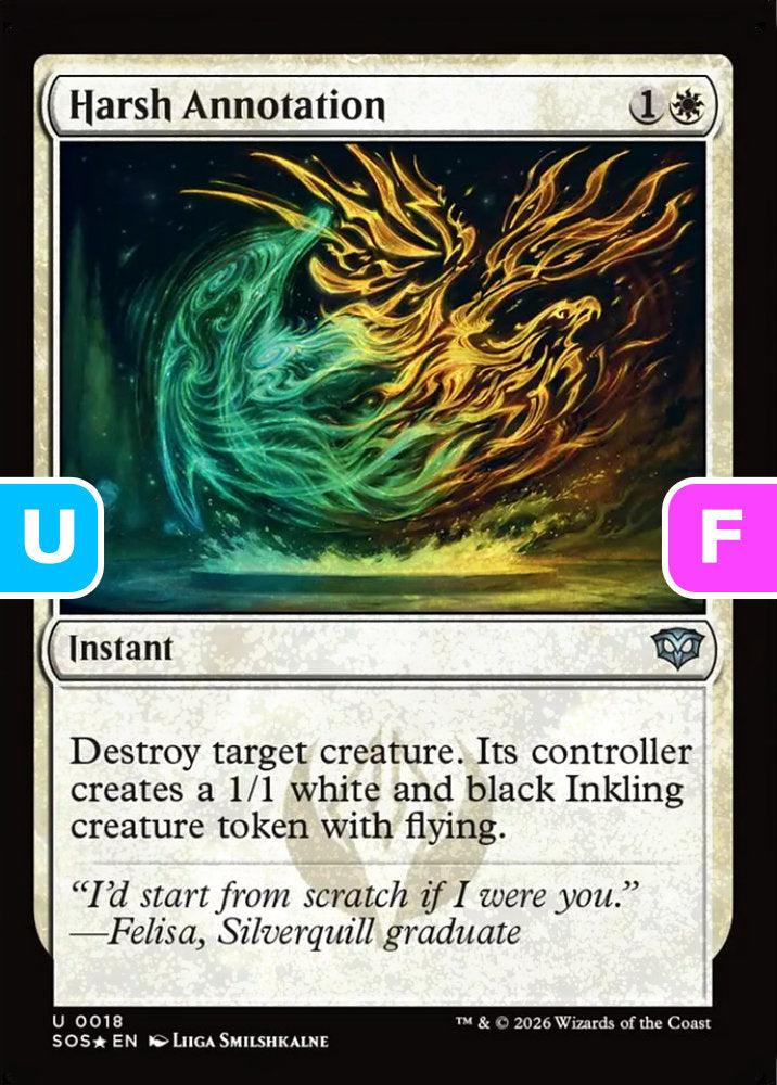 Harsh Annotation SOS Instant  *Foil* NM