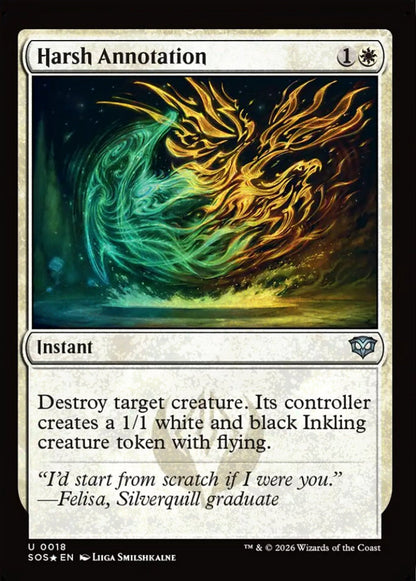 Harsh Annotation SOS Instant  *Foil* NM