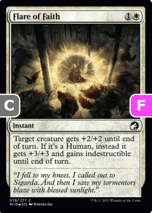 Flare of Faith MID Instant  *Foil* NM