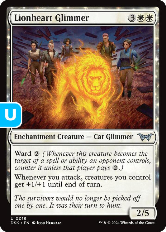 Lionheart Glimmer DSK Enchantment Creature Cat Glimmer NM