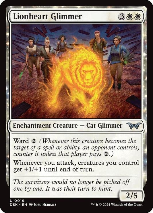 Lionheart Glimmer DSK Enchantment Creature Cat Glimmer NM