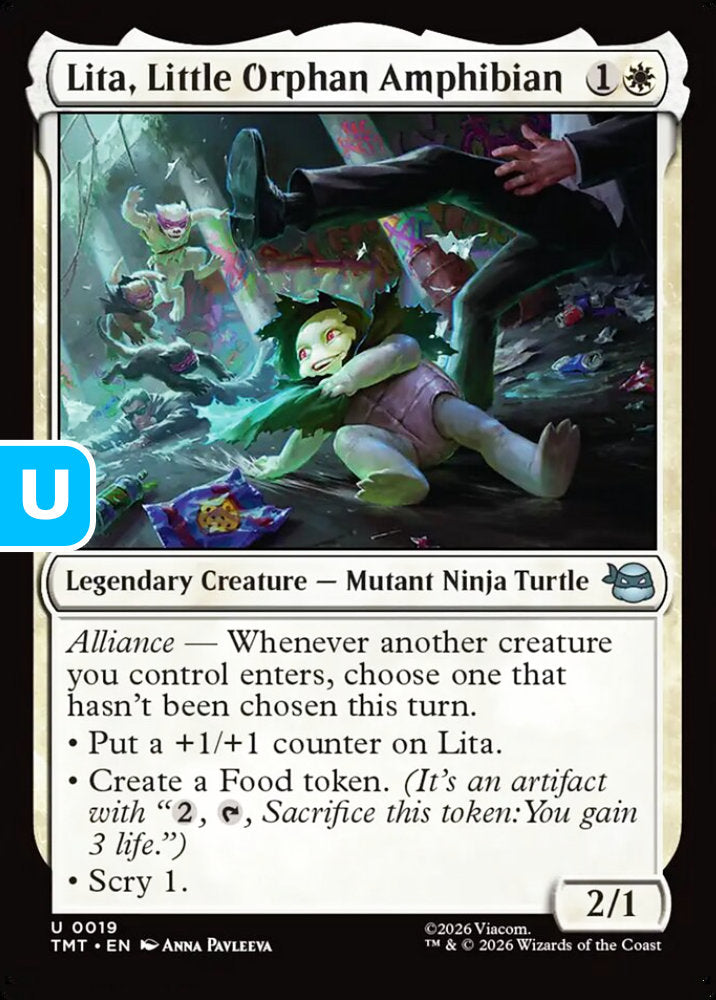 Lita, Little Orphan Amphibian TMT Legendary Creature Mutant Ninja Turtle NM