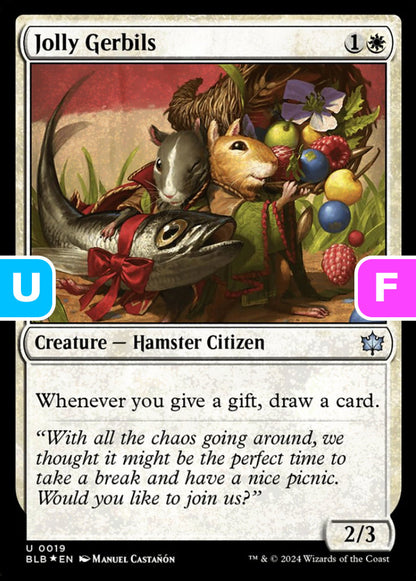 Jolly Gerbils BLB Creature Hamster Citizen *Foil* NM