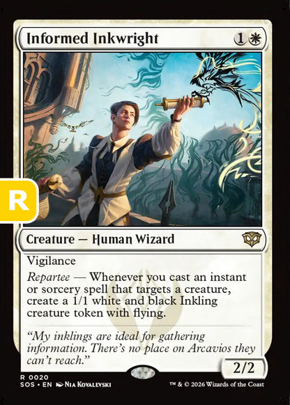 Informed Inkwright SOS Creature Human Wizard NM