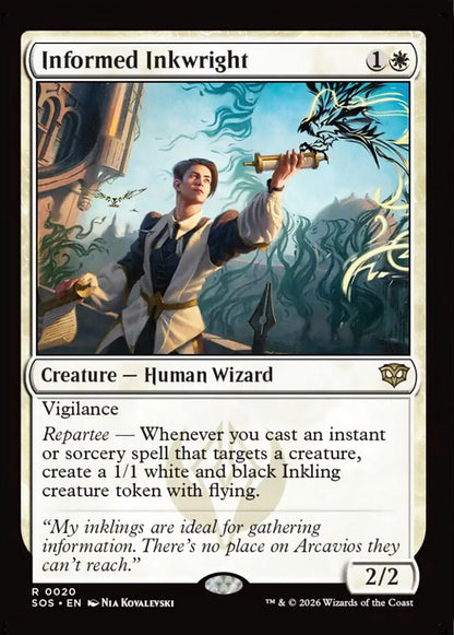 Informed Inkwright SOS Creature Human Wizard NM