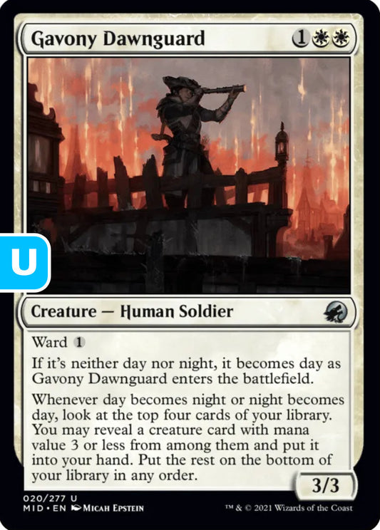 Gavony Dawnguard MID Creature Human Soldier NM