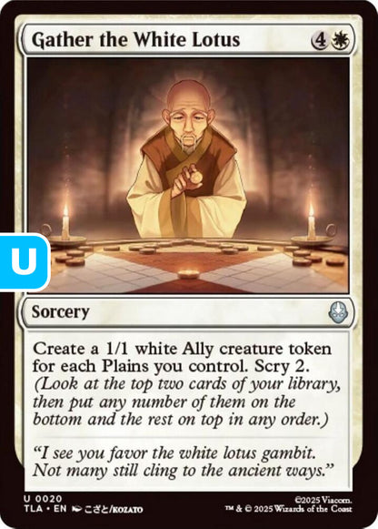 Gather the White Lotus TLA Sorcery  NM