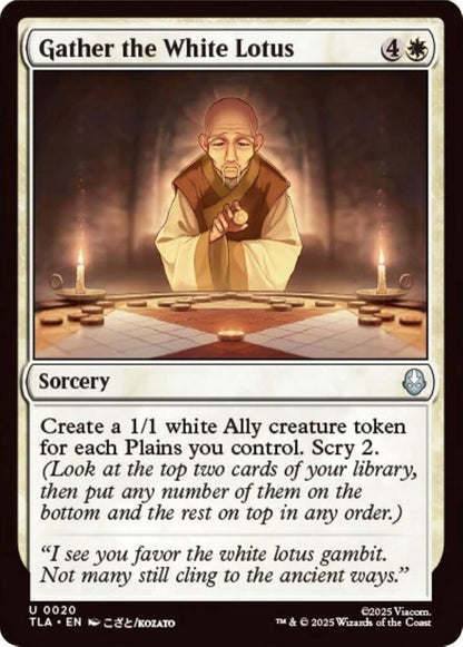 Gather the White Lotus TLA Sorcery  NM