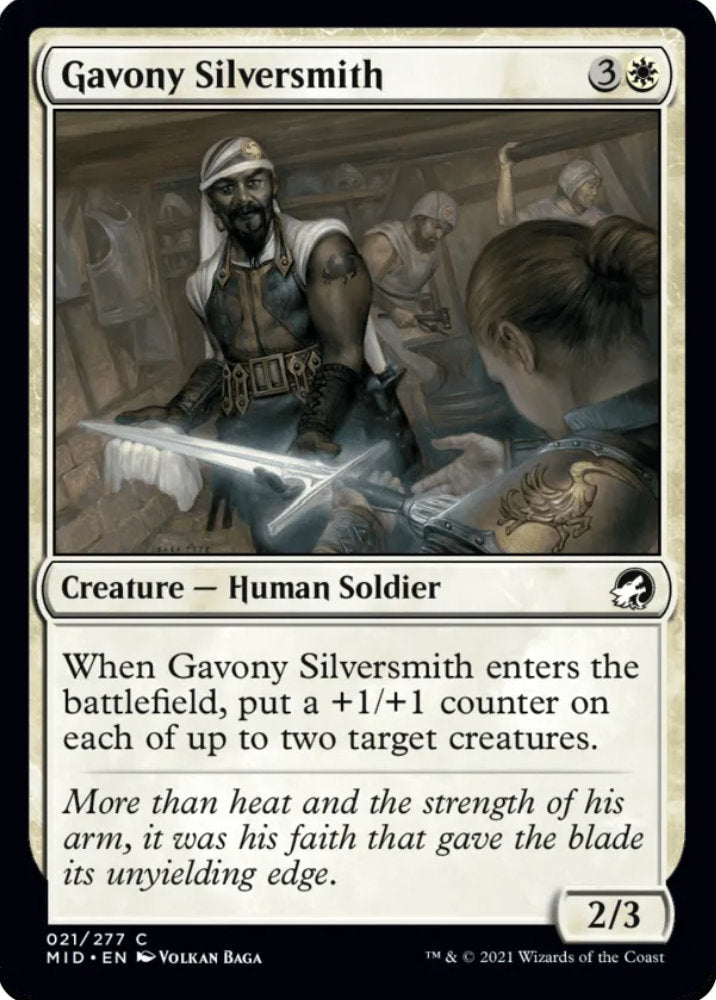 Gavony Silversmith MID Creature Human Soldier NM