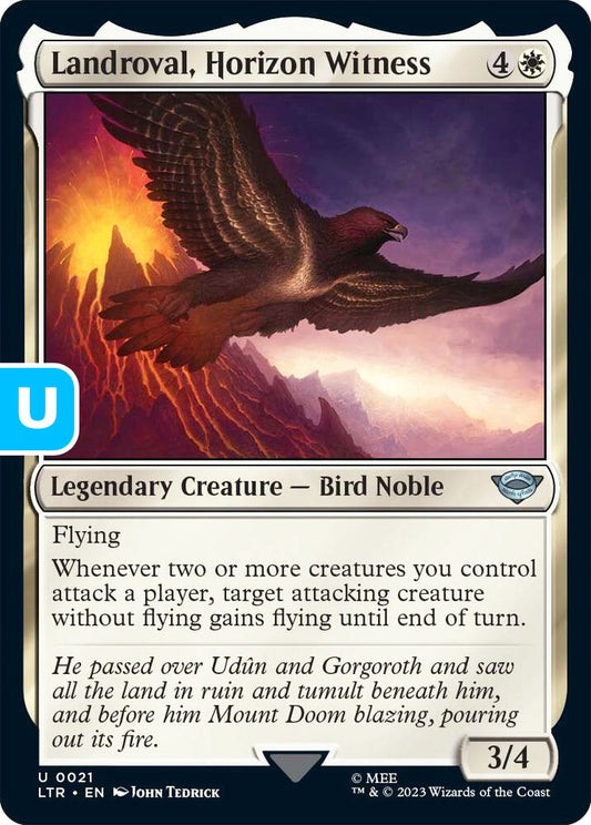 Landroval, Horizon Witness LTR Legendary Creature Bird Noble NM