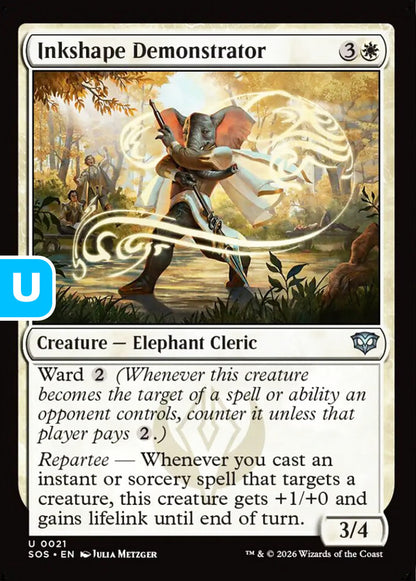 Inkshape Demonstrator SOS Creature Elephant Cleric NM