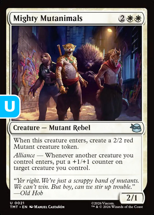 Mighty Mutanimals TMT Creature Mutant Rebel NM