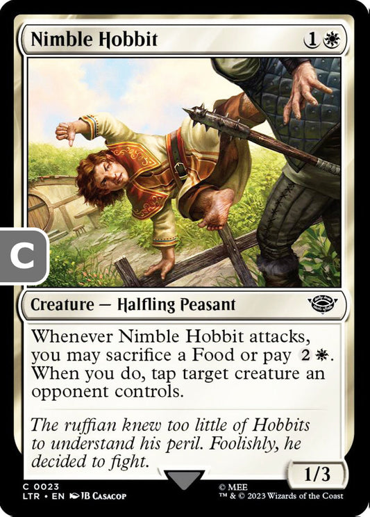 Nimble Hobbit LTR Creature Halfling Peasant NM