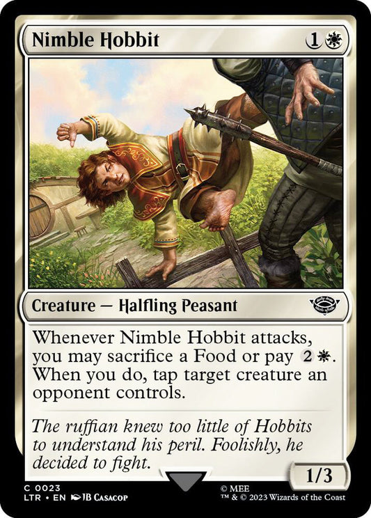 Nimble Hobbit LTR Creature Halfling Peasant NM