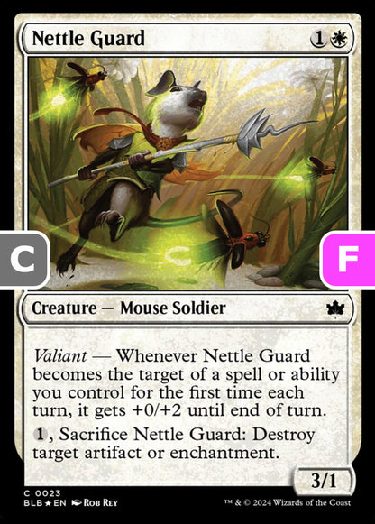 Nettle Guard BLB Creature Mouse Soldier *Foil* NM