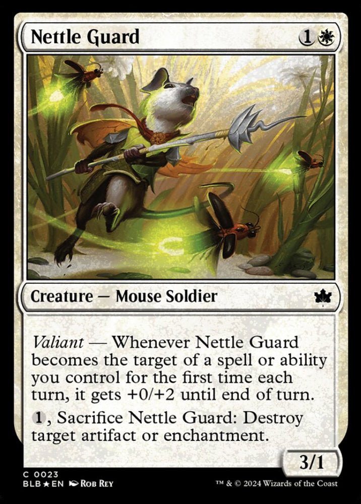Nettle Guard BLB Creature Mouse Soldier *Foil* NM