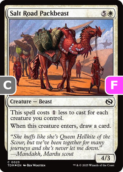 Salt Road Packbeast TDM Creature Beast *Foil* NM