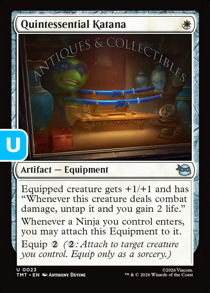 Quintessential Katana TMT Artifact Equipment NM