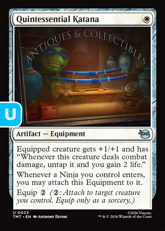 Quintessential Katana TMT Artifact Equipment NM