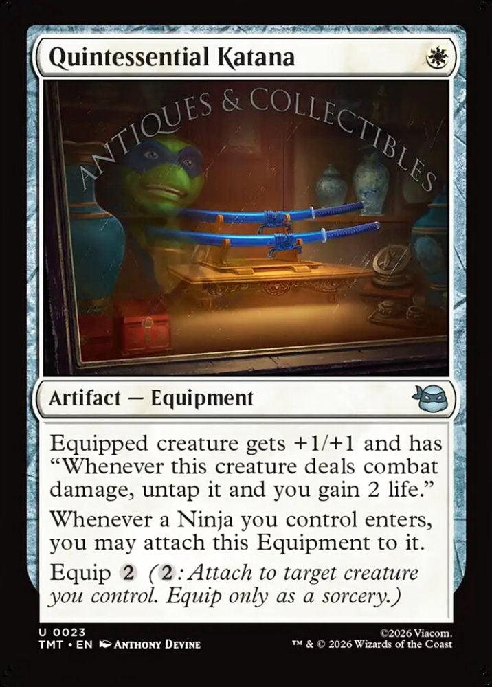 Quintessential Katana TMT Artifact Equipment NM