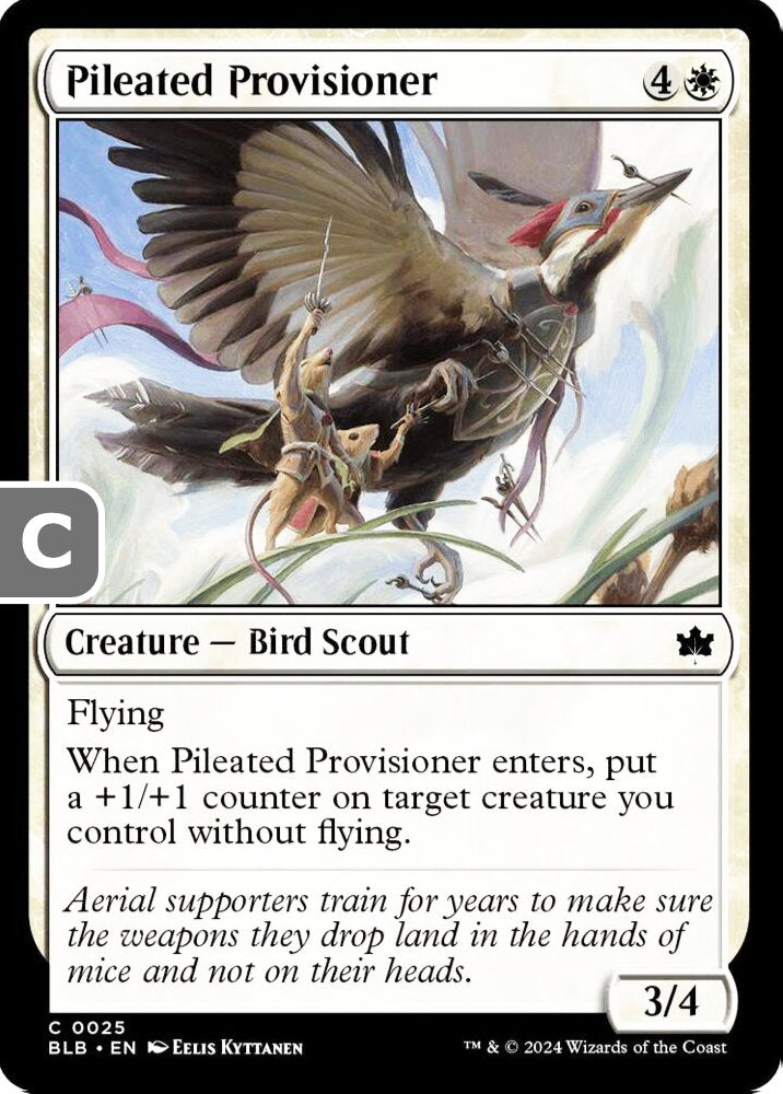 Pileated Provisioner BLB Creature Bird Scout NM
