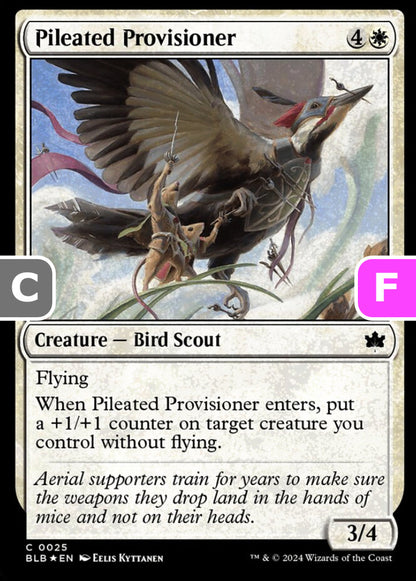Pileated Provisioner BLB Creature Bird Scout *Foil* NM