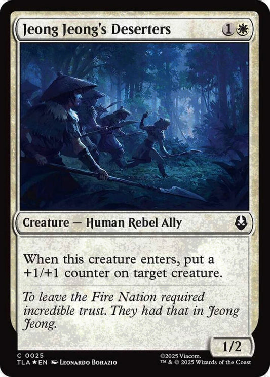 Jeong Jeong's Deserters TLA Creature Human Rebel Ally *Foil* NM