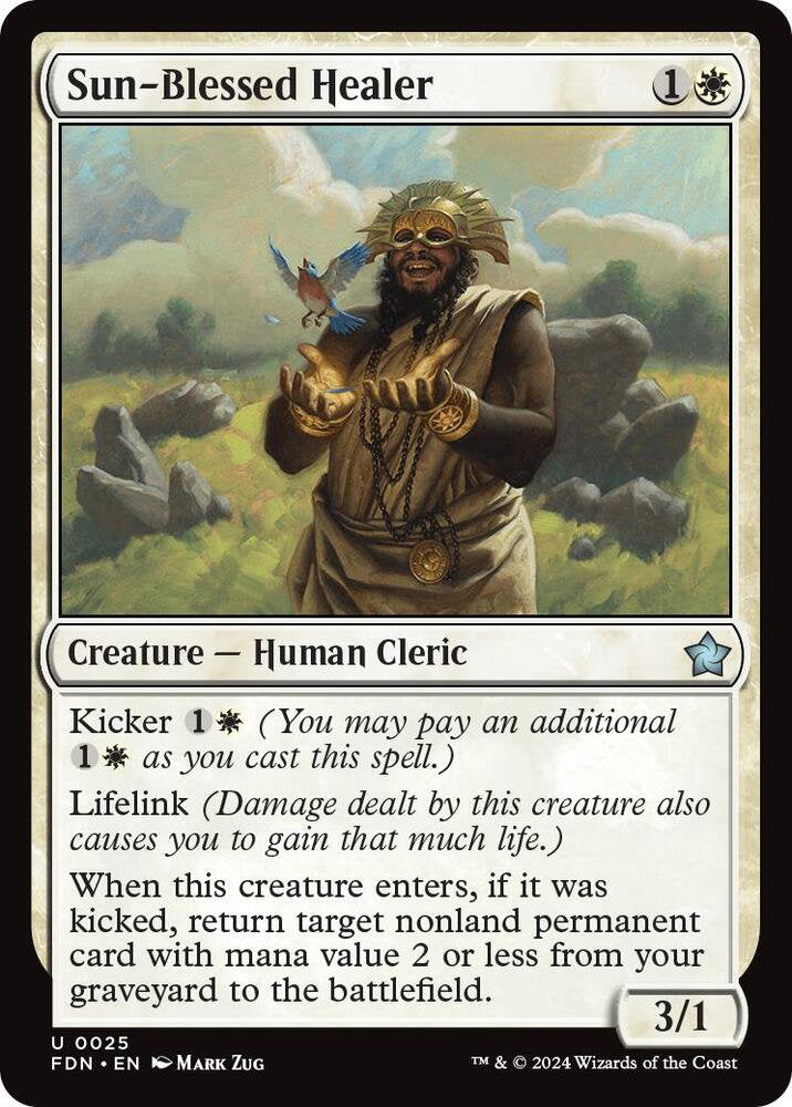 Sun-Blessed Healer FDN Creature Human Cleric NM