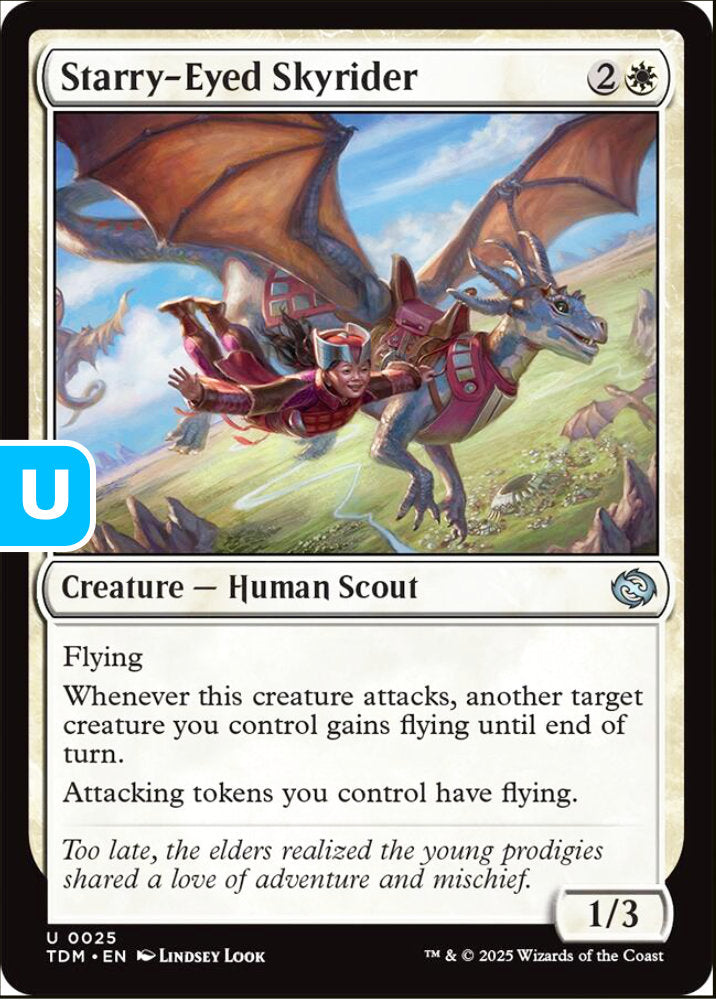 Starry-Eyed Skyrider TDM Creature Human Scout NM