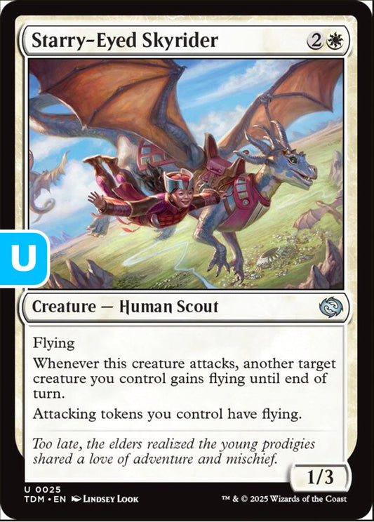 Starry-Eyed Skyrider TDM Creature Human Scout NM