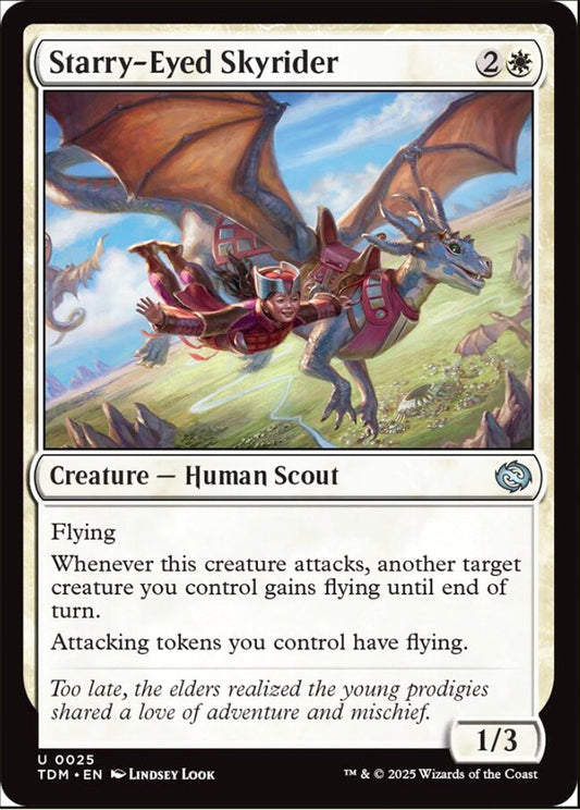 Starry-Eyed Skyrider TDM Creature Human Scout NM