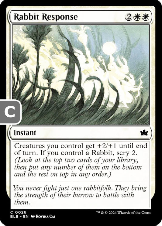 Rabbit Response BLB Instant  NM