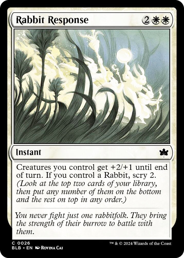 Rabbit Response BLB Instant  NM