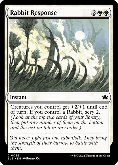 Rabbit Response BLB Instant  NM